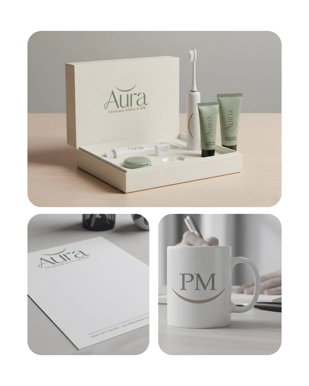 Packaging de marca Aura