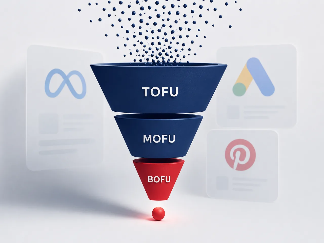 El embudo de pauta: TOFU, MOFU y BOFU explicado simple